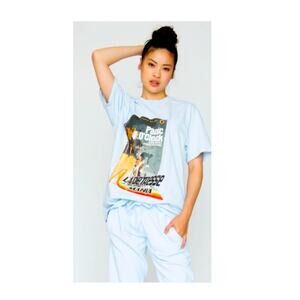 La Detresse Panic Tee in Blaze (Light Blue)